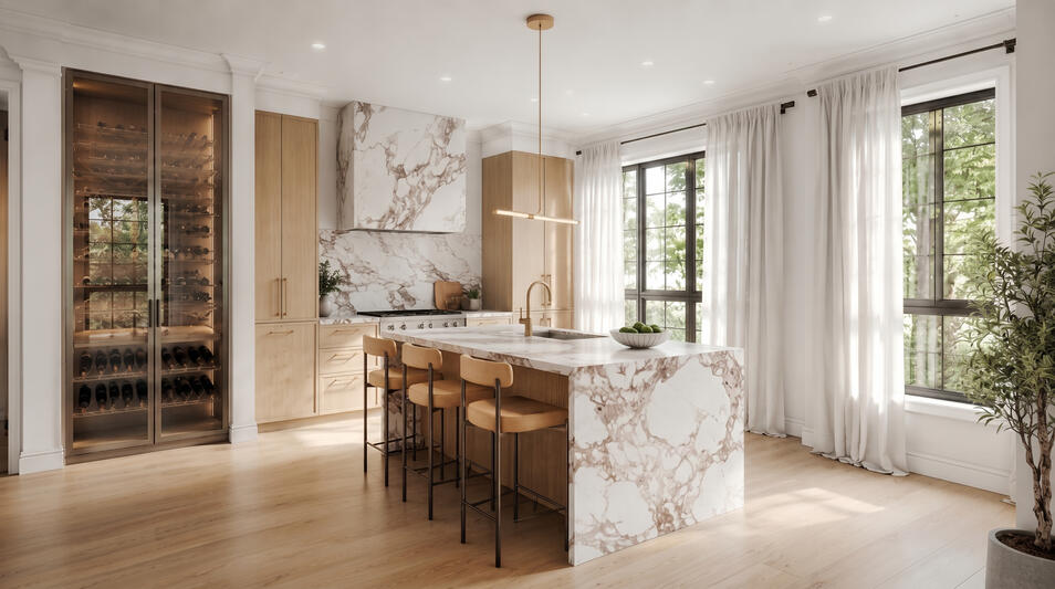 Abacot Hill Sherwood Forrest in Mississauga by Hallett Homes kitchen area